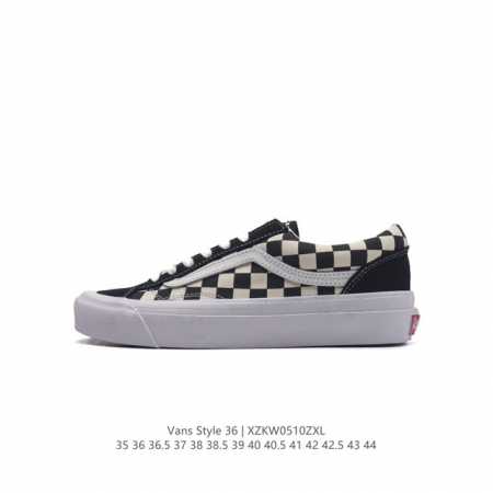 真标 带半码 Vans 万斯 Style 36 经典低帮帆布休闲运动硫化滑板板鞋。真的是吹爆的系列,那就是vansstyle36系列低帮经典复古文化休闲运动篮球 - 点击图像关闭