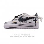 公司级 Af1耐克 Nike Air Force 1 ‘07 Low 空军一号 小白鞋 解构绑带 双鞋带 厚底增高百搭运动板鞋 原楦头原纸板 打造纯正空军版型，