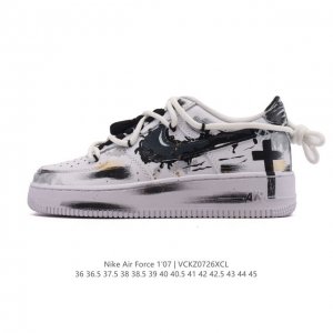 公司级 Af1耐克 Nike Air Force 1 ‘07 Low 空军一号 小白鞋 解构绑带 双鞋带 厚底增高百搭运动板鞋 原楦头原纸板 打造纯正空军版型，
