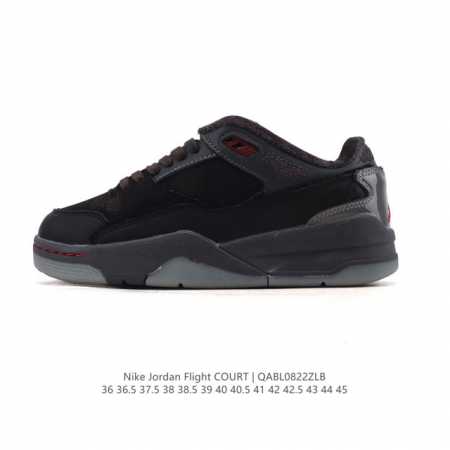 新品公司级 耐克 Nike 乔丹 Jordan Flight Court 时尚休闲 防滑耐磨 低帮运动鞋 复古篮球鞋 男女同款 Jordan 新鞋型 又来了！新 - 点击图像关闭