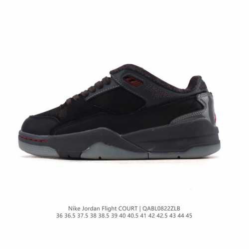 新品公司级 耐克 Nike 乔丹 Jordan Flight Court 时尚休闲 防滑耐磨 低帮运动鞋 复古篮球鞋 男女同款 Jordan 新鞋型 又来了！新