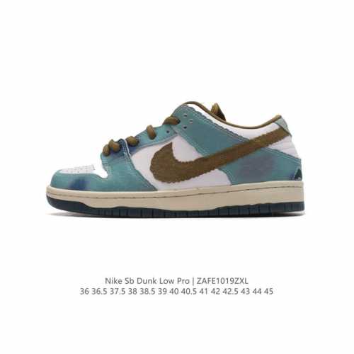 耐克 Nike Sb Dunk Low Pro 女款运动鞋复古板鞋，尽情迈步，彰显个性风采。采用柔软皮革鞋面，经久耐穿，塑就如元年款 Dunk 般的复古质感。鞋