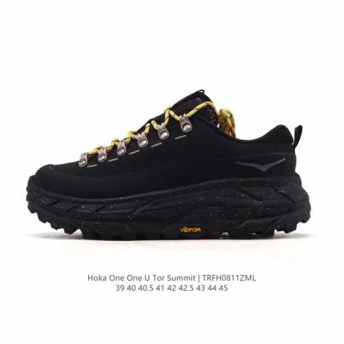 公司级 霍卡Hoka One One Tor Summit 新配色大地飞越 男跑鞋 厚底增高运动老爹鞋。在众多运动鞋品牌中，Hoka以其厚底设计独树一帜，成为越