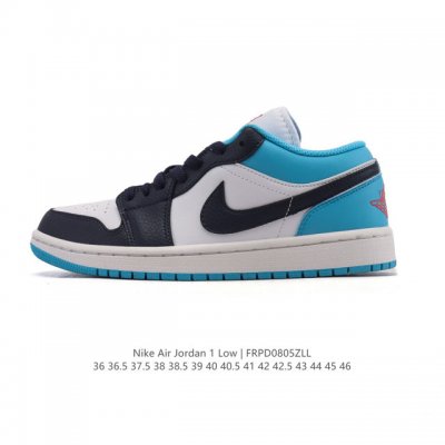 耐克 乔丹Air Jordan 1 Low Aj1 乔1 乔丹1代Aj1 低帮复古文化休闲运动篮球鞋。从1985 年面世的元年款汲取设计灵感，采用简洁大方的经典