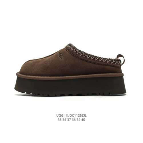 公司级 Ugg 棉拖 雪地靴 俏皮可爱的百变造型， 美国轻奢品牌ugg 平底系列冬季雪地休闲保暖家居包头棉拖鞋。官方同步包装 检验标 材料采用原厂防污防水皮料