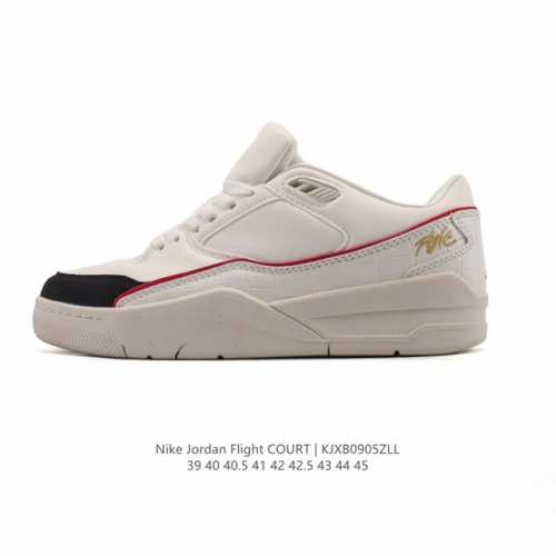 耐克 Nike 乔丹 Jordan Flight Court 时尚休闲 防滑耐磨 低帮运动鞋 复古篮球鞋 男女同款 Jordan 新鞋型 又来了！新配色曝光！滑