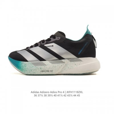 阿迪达斯 Adidas Adizero Adios pro 4 舒适防滑耐磨 低帮 休闲跑步鞋 男女款厚度增高老爹鞋 2025年，Adidas推出了Adidas