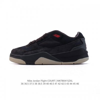 耐克 Nike 乔丹 Jordan Flight Court 时尚休闲 防滑耐磨 低帮运动鞋 复古篮球鞋 男款 Jordan 新鞋型 又来了！新配色曝光！滑板与