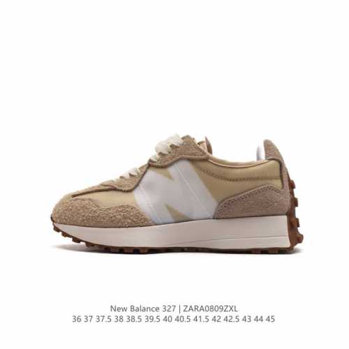 真标 Nb 新百伦 New Balance 327系列复古休闲运动慢跑鞋时尚男女运动鞋 以更纯粹的复古风格设计打造的全新造型 侧身还以解构设计，将 N 字标志以