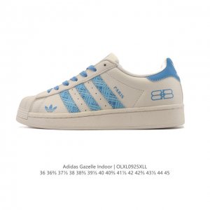 公司级 阿迪达斯 Adidas Superstar 2025年新款鞋子 经典贝壳头系列 新款休闲板鞋潮流男女士运动鞋 。鞋面皮革拼接材质 标志性的贝壳鞋头，简约