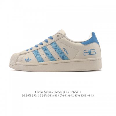 公司级 阿迪达斯 Adidas Superstar 2025年新款鞋子 经典贝壳头系列 新款休闲板鞋潮流男女士运动鞋 。鞋面皮革拼接材质 标志性的贝壳鞋头，简约