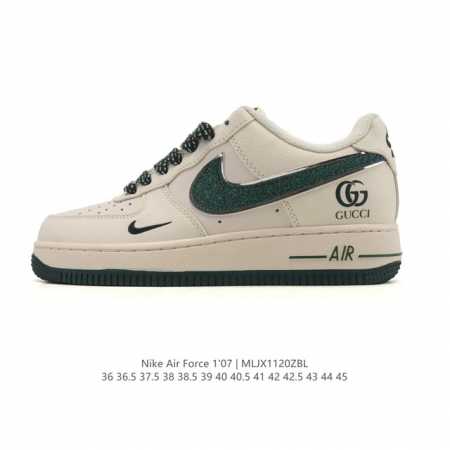 耐克 Nike Air Force 1 '07 Low 空军一号含气垫 低帮小白鞋 百搭厚底增高休闲运动板鞋。柔软、弹性十足的缓震性能和出色的中底设计，横跨复古 - 点击图像关闭