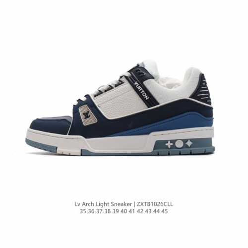公司级 路易威登 Louis Vuitton LV路易威登板鞋 时尚运动鞋 潮厚底增高鞋 。舒适防滑底和百搭性霸屏整个时尚娱乐圈，细节调整完美主义！鞋面采用柔软