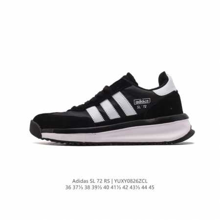 阿迪达斯adidas Sl 72 Shoes 经典复古薄底运动鞋 T头鞋 三叶草复古休闲跑步鞋休闲运动鞋 这款经典运动鞋携复古型格，来访你的活力日常 采用舒爽帆 - 点击图像关闭