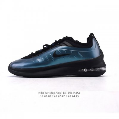 耐克 Nike Air Max Axis 男子运动鞋气垫缓震轻便休闲运动跑步网面透气舒适日常慢跑鞋，时尚的无缝覆面和透气网眼布演绎时尚外观。流线型中底和独特后跟
