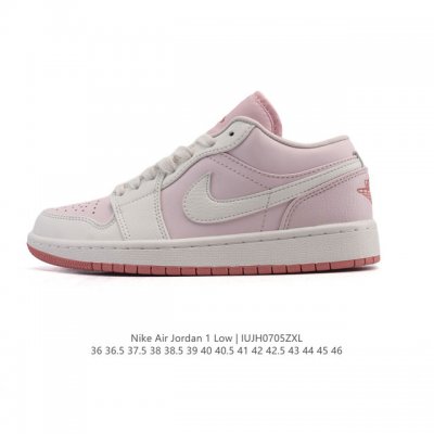 公司级 头层皮 耐克 乔丹Air Jordan 1 Low Aj1 乔1 乔丹1代Aj1 低帮复古文化休闲运动篮球鞋。从1985 年面世的元年款汲取设计灵感，采