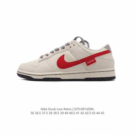 公司级 耐克 Nike Dunk Low Retro 运动鞋 复古板鞋。作为 80 年代经典篮球鞋款，起初专为硬木球场打造，后来成为席卷街头的时尚标杆，现以经典 - 点击图像关闭