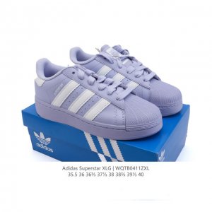 降价原价 元 阿迪达斯 三叶草Adidas Originals Superstar Xlg 贝壳头系列 低帮厚底松糕经典百搭休闲运动板鞋。当你试图定义Adida