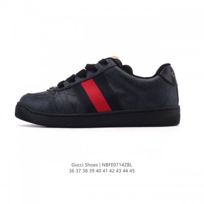 公司级 Gucci 25新款板鞋男女运动鞋德训鞋春季轻便系带透气情侣鞋休闲软底小白鞋透气孔皮革休闲德训 低帮 时尚板鞋，德训鞋的版型大家都知道 是非常显脚瘦的！