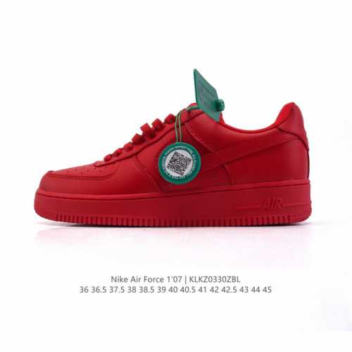 公司级 附赠送Logo清洁刷 Af1耐克 Nike Air Force 1 ‘07 Low 空军一号 小白鞋 2025年新年红鞋子 蛇年限定 厚底增高百搭休闲运