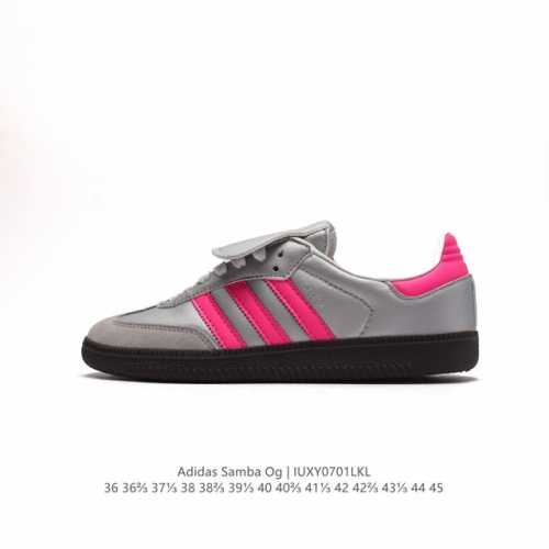 阿迪达斯 德训鞋 ADIDAS ORIGINALS SAMBA OG SHOES 经典运动鞋小白鞋 T头鞋 彰显休闲摩登风情的时尚经典鞋。它诞生于50年代的足球