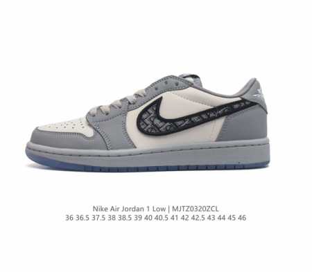 耐克 乔丹air Jordan 1 Low Aj1 乔1 乔丹1代aj1 低帮复古文化休闲运动篮球鞋 该鞋款从 1985 年元年款汲取设计灵感 焕新演绎简约经典 - 点击图像关闭
