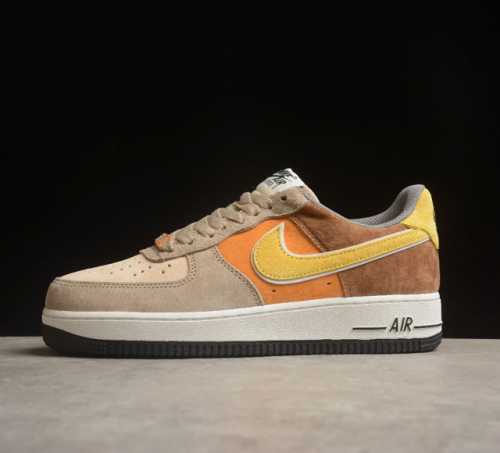 Nk Air Force 1 07 Low 黄棕麂皮 空军一号低帮休闲板鞋 Lf8989-555 打造纯正空军版型#专注外贸渠道 全掌内置蜂窝气垫 #原盒配件
