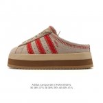 公司级Adidas Originals Campus 00S Wtr Lo系列 阿迪达斯 面包风时尚潮流包头拖鞋 DDD 保有原型设计中经典的三叶草Logo及三