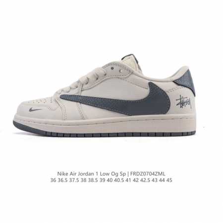 公司级 真标 耐克 Nike Air Jordan 1 Low Og Sp Military Blue Aj1乔1倒勾 2025年新款 蛇年新款 低帮篮球鞋 A - 点击图像关闭