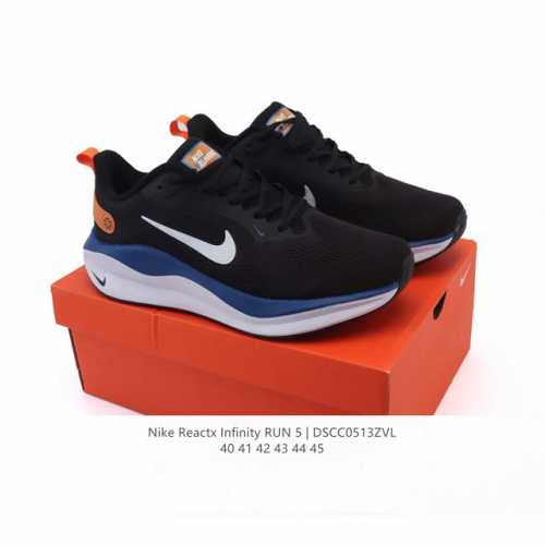 耐克 Nike Infinity Run 5 男子缓震透气公路跑步鞋 该版 Nike Infinity Run 5 采用 Reactx 泡绵，塑就出众支撑性，让