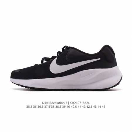 耐克 Nike Revolution 7 Wide 公路跑步鞋 宽版 厚底增高老爹鞋透气网面运动鞋。采用柔软缓震设计，具有出色支撑力，为你开启跑步新境界。这款公 - 点击图像关闭