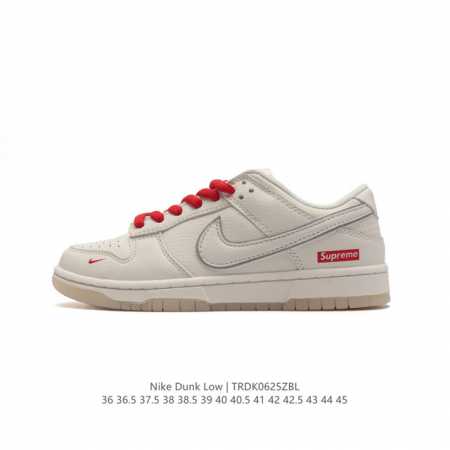 真标 耐克 Nike Dunk Low 运动鞋复古板鞋，尽情迈步，彰显个性风采。采用柔软皮革鞋面，经久耐穿，塑就如元年款 Dunk 般的复古质感。全掌型橡胶外底 - 点击图像关闭