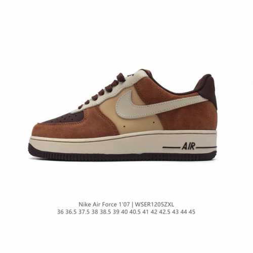 耐克 Nike Air Force 1 '07 Low 空军一号含气垫 小白鞋 低帮百搭厚底增高休闲运动板鞋。柔软、弹性十足的缓震性能和出色的中底设计，横跨复古