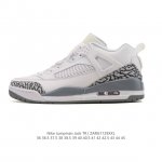 公司级 耐克 Nike Jordan Spizike Low 经典爆裂纹复古运动篮球鞋！全新低帮造型吸睛！整双鞋在融合了 Air Jordan 经典鞋款中的标志