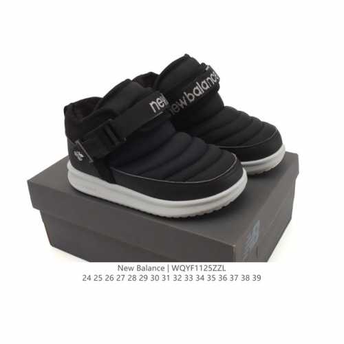 新品童鞋 New Balance Nb 毛毛虫童鞋儿童秋冬保暖加绒卡扣舒适轻便棉鞋棉靴Mmoc儿童0-4-7岁保暖棉靴棉鞋Mmoc系列中大童加绒卡扣保暖儿童棉靴
