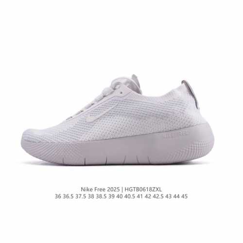 新品 耐克 Nike Free 2025 男女子跑步训练鞋 Hf1078-002 Free 2025 公路运动跑步鞋，采用 Flyknit 飞织材料，助你在运动