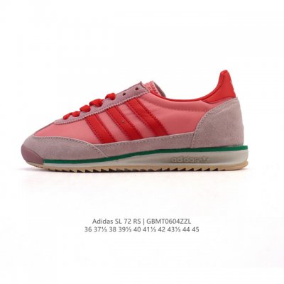 阿迪达斯Adidas Sl 72 Shoes 经典复古薄底运动鞋 T头鞋 三叶草复古休闲跑步鞋休闲运动鞋 这款经典运动鞋携复古型格，来访你的活力日常 采用舒爽帆