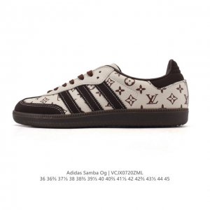 公司级 阿迪达斯 德训鞋 Adidas Originals Samba Og Shoes 经典运动鞋小白鞋 T头鞋 男女士板鞋 路易威登联名 彰显休闲摩登风情的