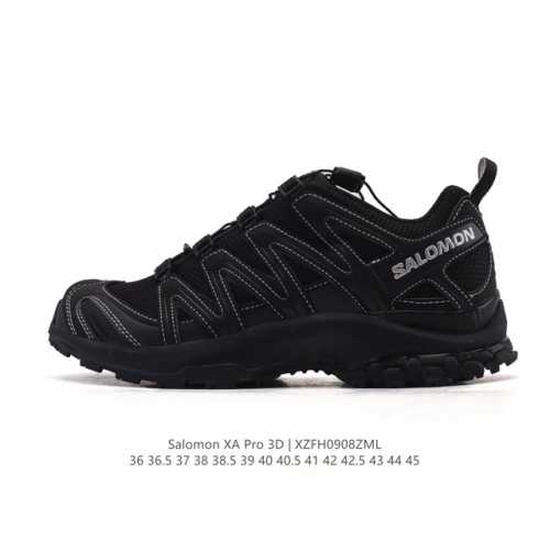 新品公司级 Salomon萨洛蒙 Xa pro 3D 户外运动 网布减震防滑透气 低帮跑步鞋 男女同款 沙场灰#萨洛蒙Xapro3D 大面积的织物材质让质感超级