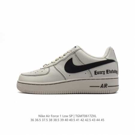 耐克 Nike Air Force 1 '07 Low 空军一号含气垫 低帮百搭厚底增高休闲运动板鞋。柔软、弹性十足的缓震性能和出色的中底设计，横跨复古与现代的 - 点击图像关闭