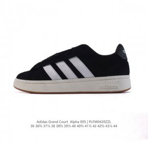 新品 阿迪达斯 Adidas男女Grand Court Alpha 00S网球鞋 舒适百搭小白鞋 防滑耐磨 低帮 板鞋 阿迪达斯中性四季款网球训练鞋 Jr054