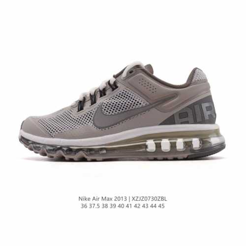 耐克 Nike Air Max 系列经典人气单品强势回归。Nike Air Max 2013 男女子气垫运动鞋 厚底增高跑步鞋，延续以往的时尚格调和运动风范，采