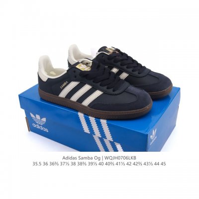 性价比版本 头层皮 阿迪达斯 德训鞋 Adidas Originals Samba Og Shoes 经典运动鞋小白鞋 T头鞋 男女士板鞋 彰显休闲摩登风情的时