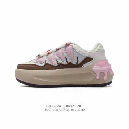 公司级 斐乐 女款老爹鞋 Fila Fusion 厚底增高百搭运动鞋 意大利百年经典运动品牌，网红单品 小红书推荐爆款 Fila斐乐新款小白鞋斐乐潮牌文化街头风 - 点击图像关闭