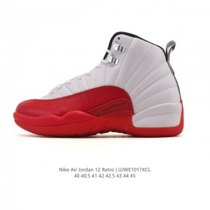 公司级 耐克 Aj 乔丹12代 Nike Air Jordan 12 Retro 篮球鞋 真碳含气垫 Aj12代 复刻男子运动鞋，重现设计师汀克 哈特菲尔德广受