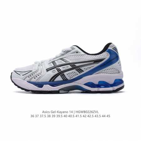 亚瑟士 Asics Gel-Kayano 14 运动休闲透气专业缓震慢跑鞋。采用工程弹性双层再生网格密度鞋面材质，后跟3D可视Gel缓震乳胶物料，升级Ff Bl - 点击图像关闭