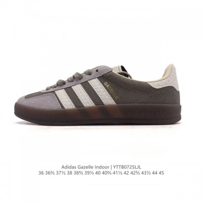 阿迪达斯 Adidas Originals Gazelle Indoor复古三叶草防滑透明橡胶板鞋经典运动鞋 Hello Kitty 猫。这款经典鞋,忠于原版设