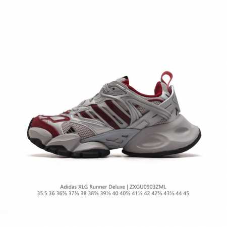 公司级 阿迪达斯adidas Xlg Runner Deluxe 跑步者豪华版系列低帮厚底增高老爹风复古缓震休闲运动慢跑鞋。男女鞋半码制#原楦原纸版开发版型#采 - 点击图像关闭