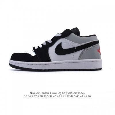耐克 乔丹Air Jordan 1 Low Aj1 乔1 乔丹1代Aj1 低帮复古文化休闲运动篮球鞋，从1985 年面世的元年款汲取设计灵感，采用简洁大方的经典