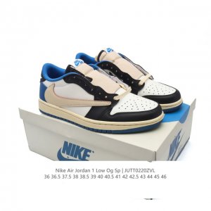 真标 耐克 Nike Air Jordan 1 Low Og Sp Military Blue Aj1乔1倒勾低帮篮球鞋 Aj1 乔丹1代 Aj1 乔1 反向脚